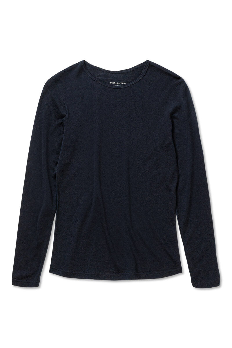 Panos Emporio PE wool tencel long sleeve