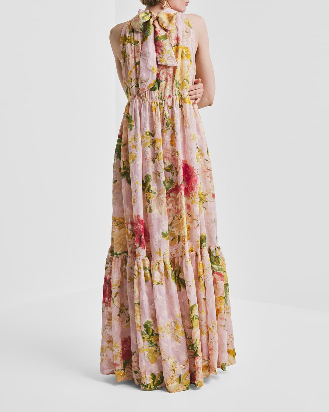 Georgette Halterneck Dress