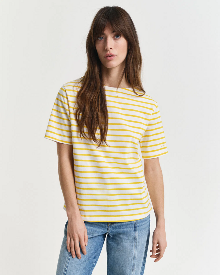 Stripe boatneck ss t-shirt