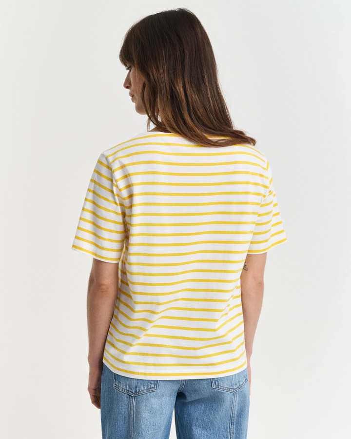 Stripe boatneck ss t-shirt