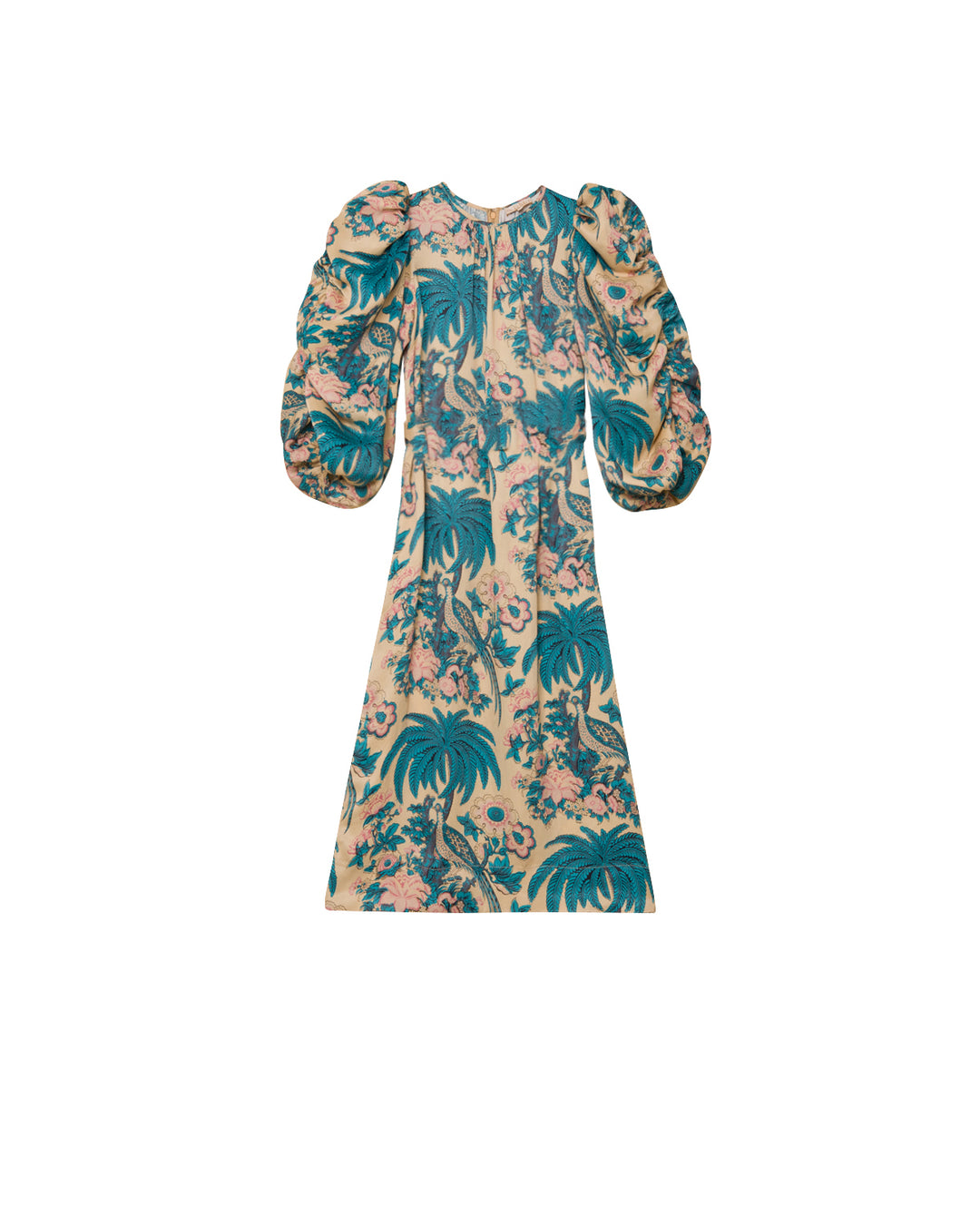 Crepe satin relaxed dress