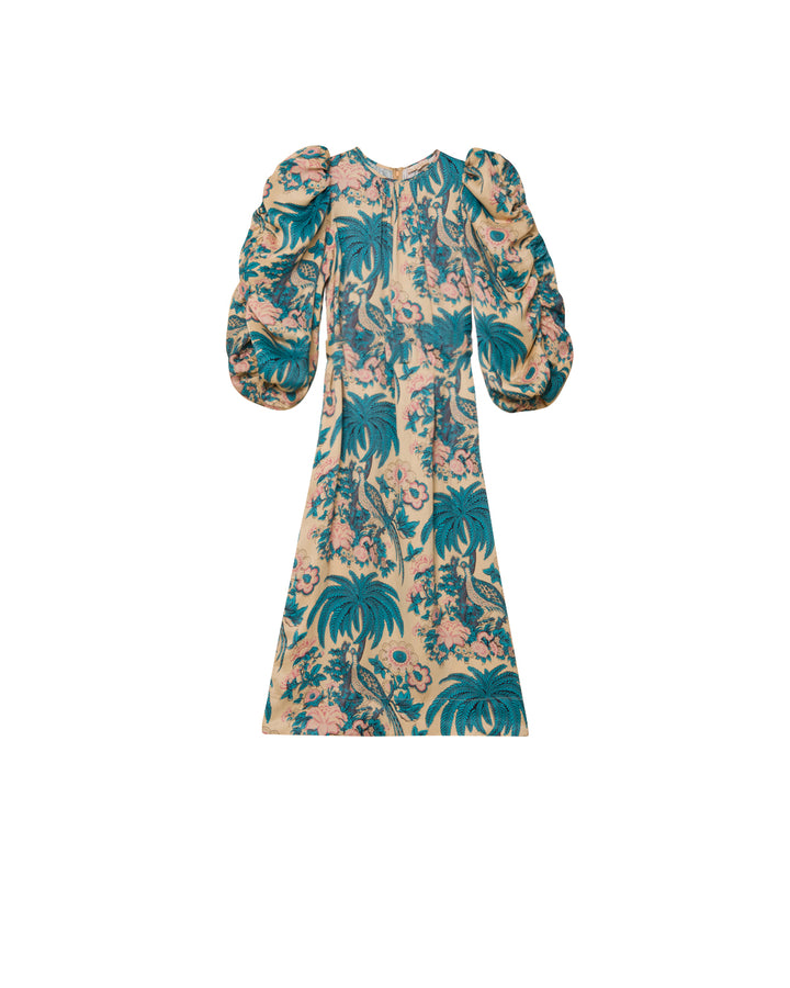 Crepe satin relaxed dress