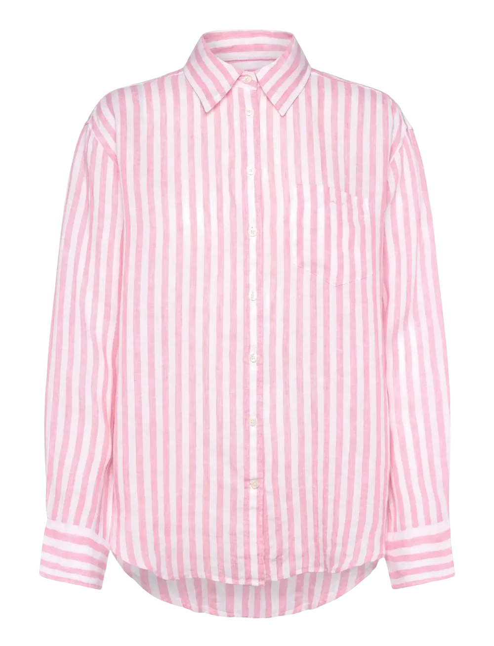 Reg linen striped shirt