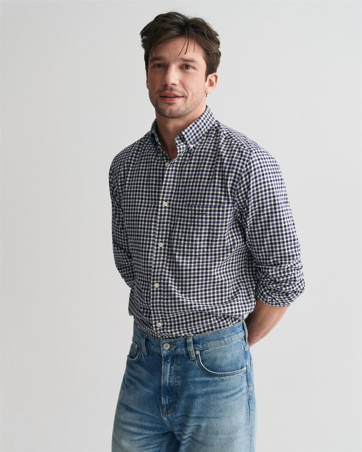 Reg Light Twill Gingham Shirt