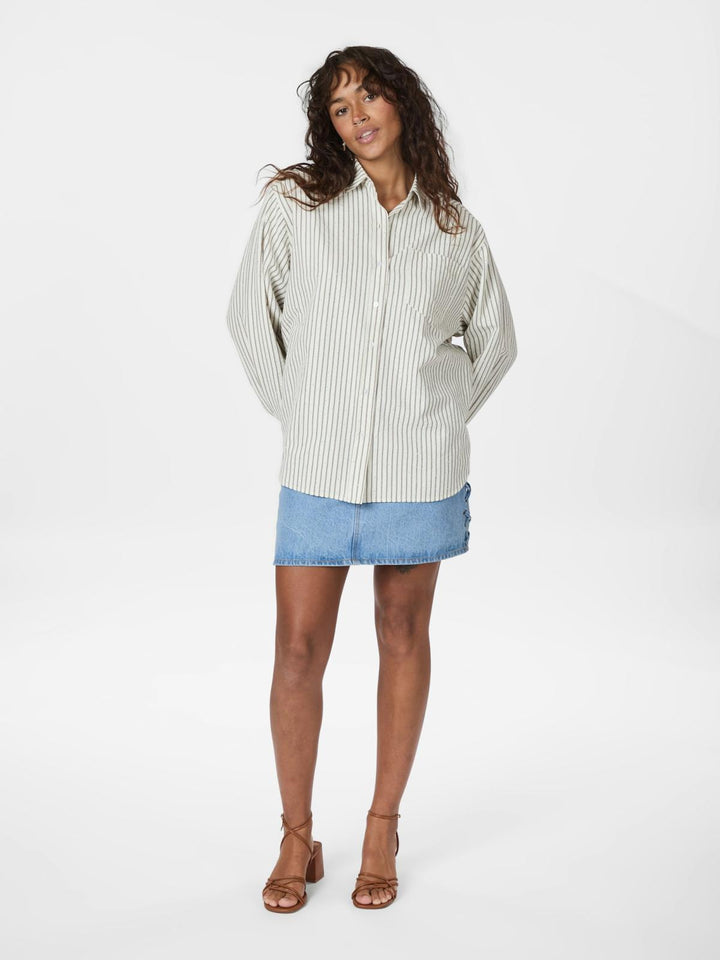 Dalma Crepe Stone Shirt