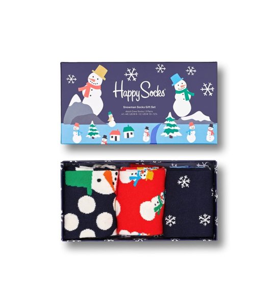 3-Pack Snowman Socks Gift set