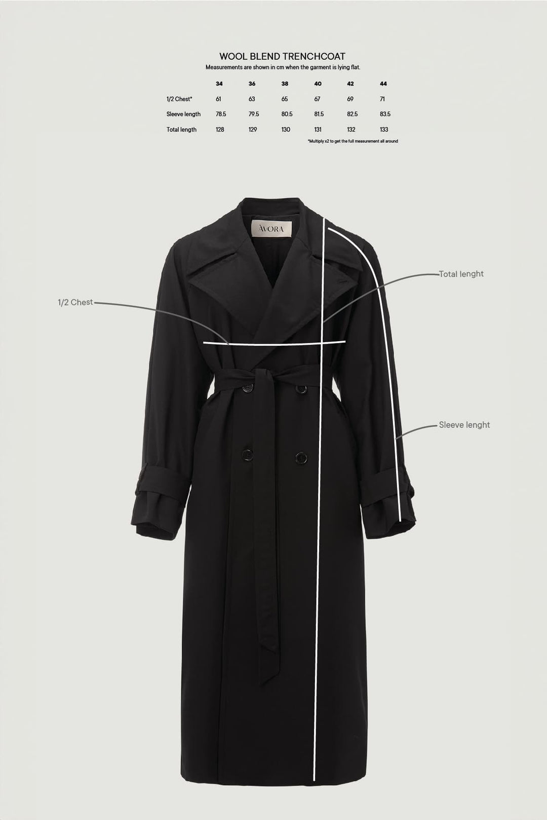 Wool Blend Trenchcoat