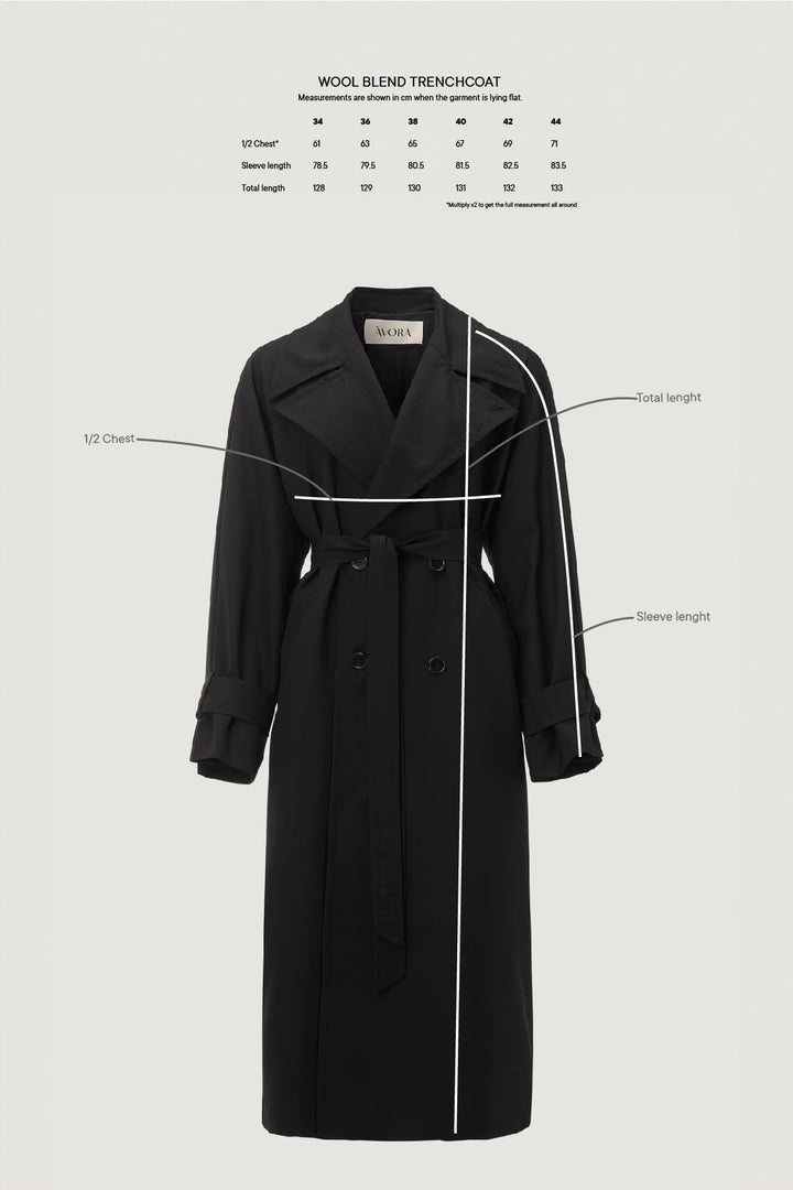 Wool Blend Trenchcoat
