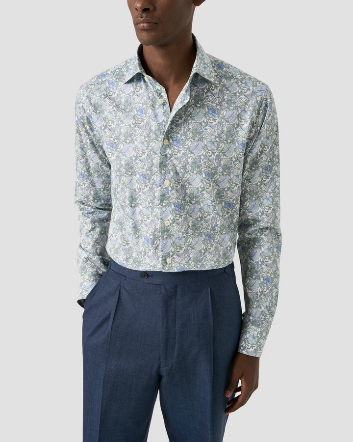 Floral Signature Twill Shirt Slim