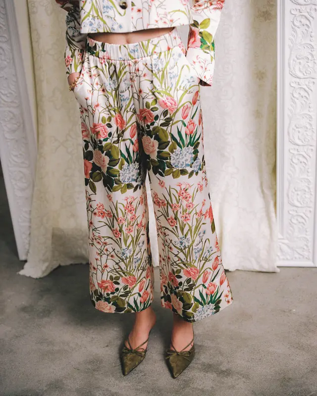 Tailored Satin Trousers