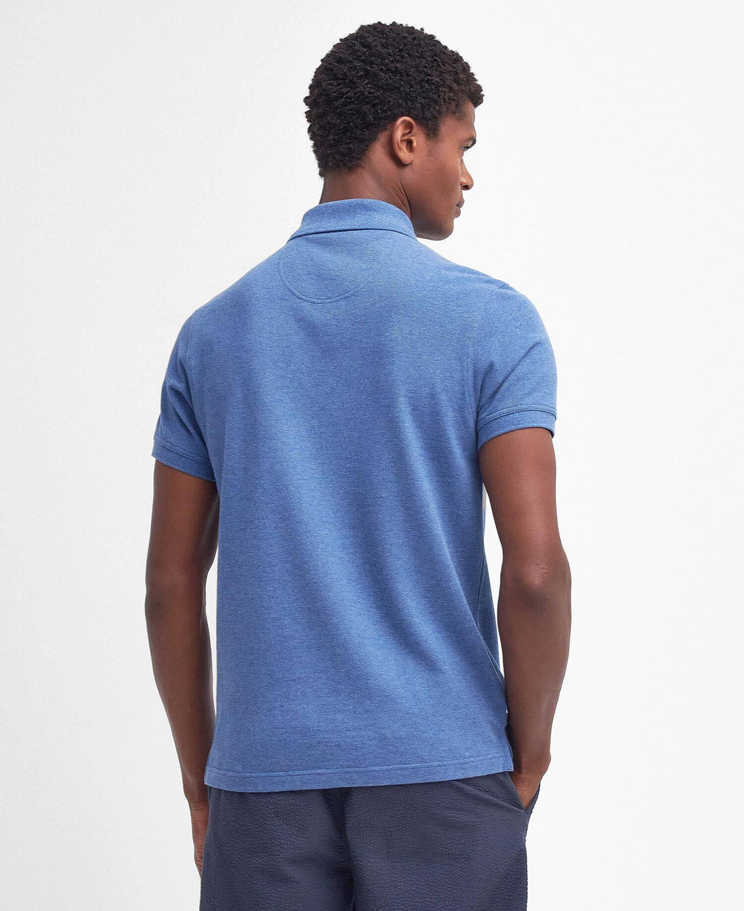 tartan pique polo shirt