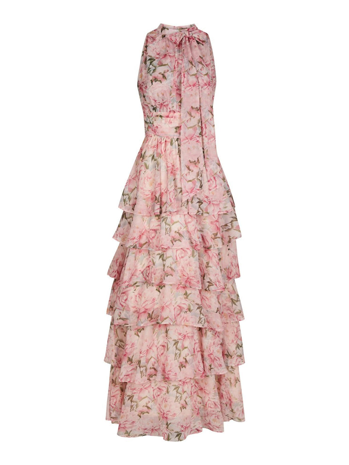 Marli Flower Chiffon Dress