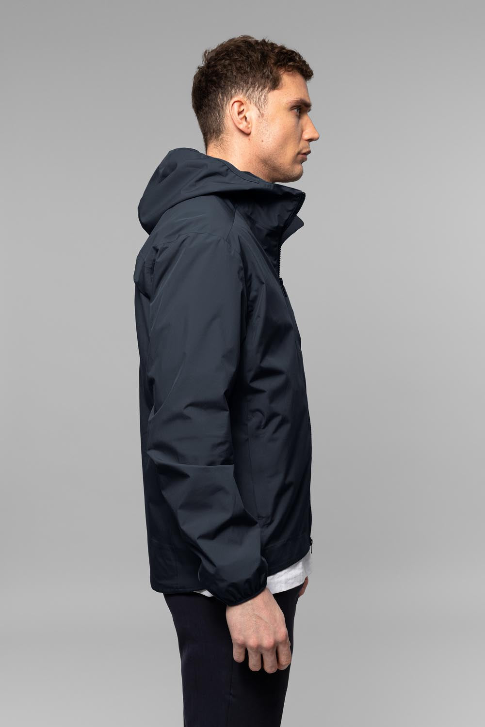 Hood Navy Jacket