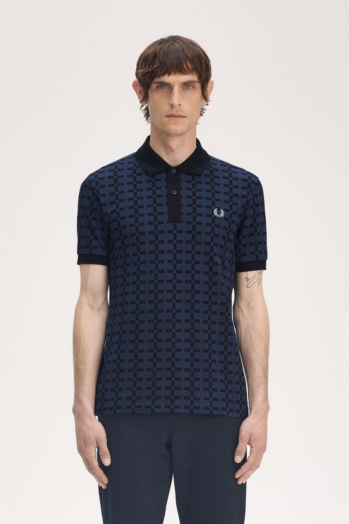 Jaquard polo t-shirt