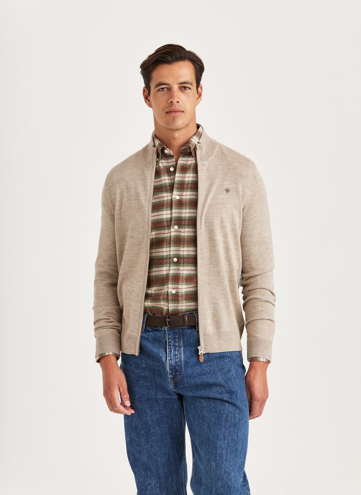 Merino Zip Cardigan