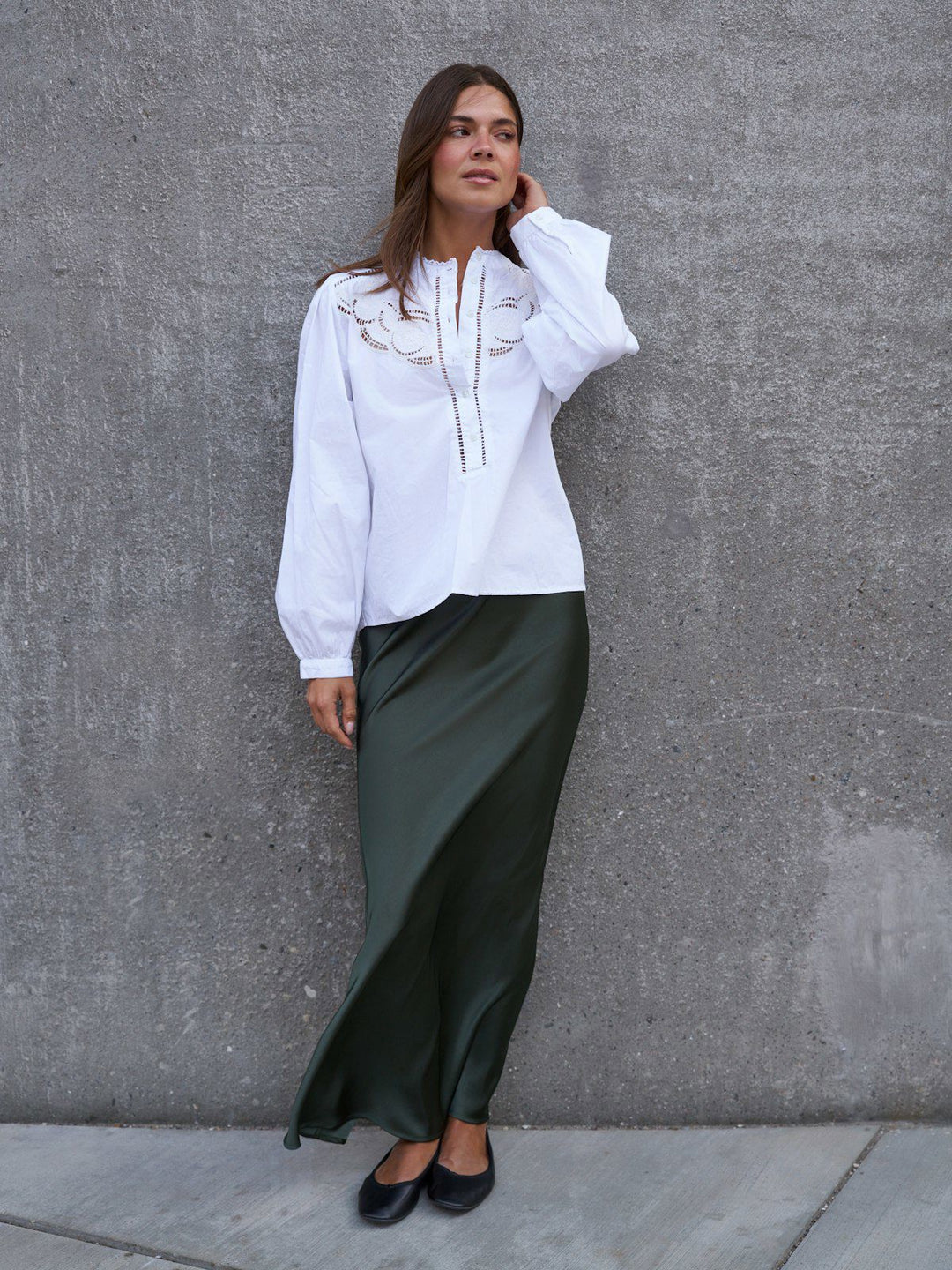 Vicky Heavy Sateen Skirt