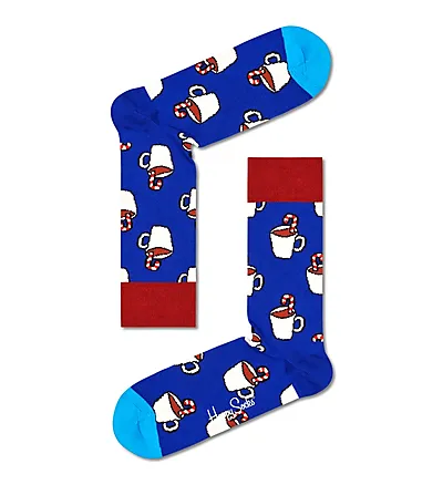 2-pack candy cane and cocoa socks