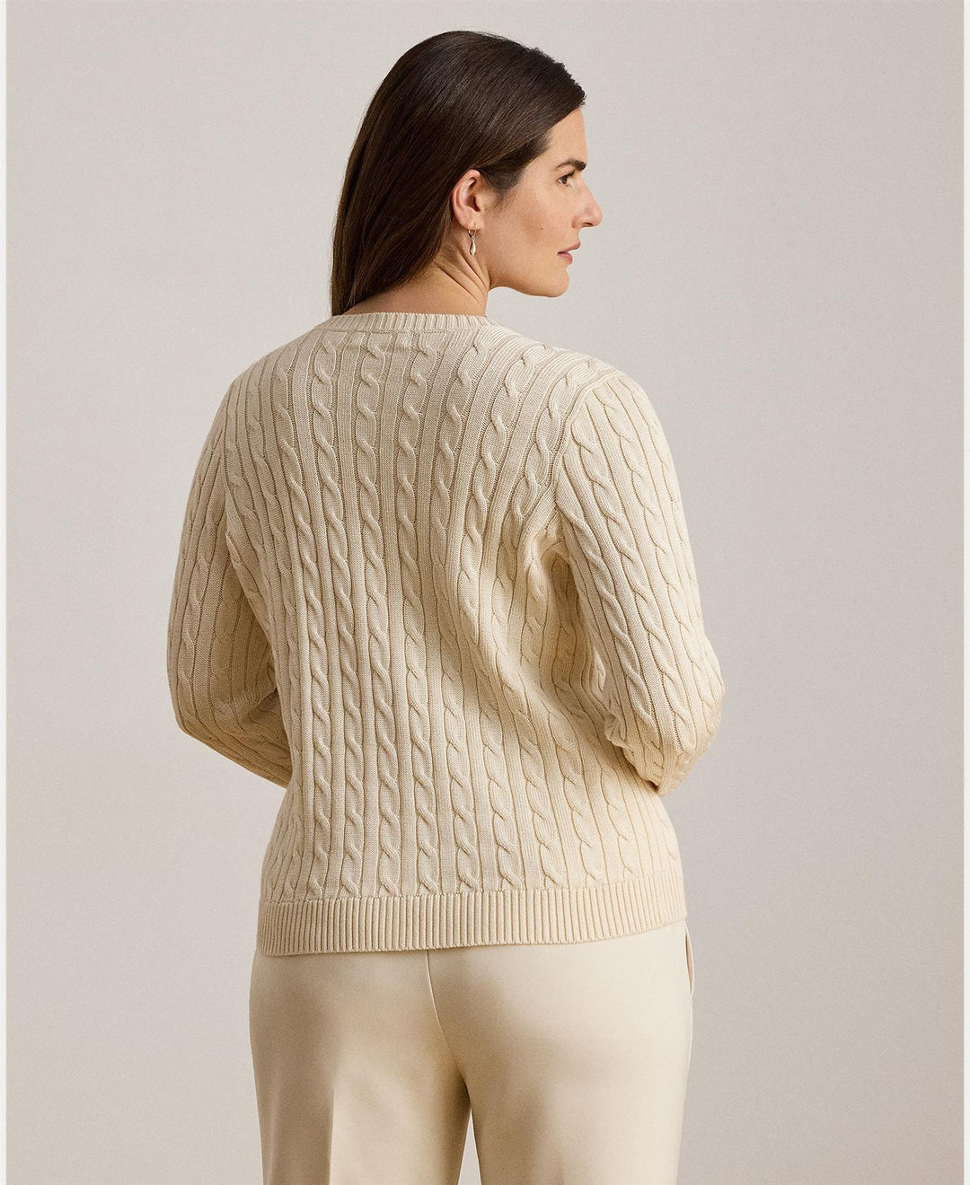 Cable-Knit Cotton-Blend Cardigan