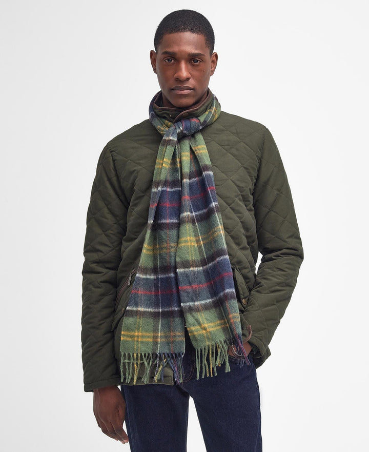 Barbour Wool Cashmere Tartan Scarf
