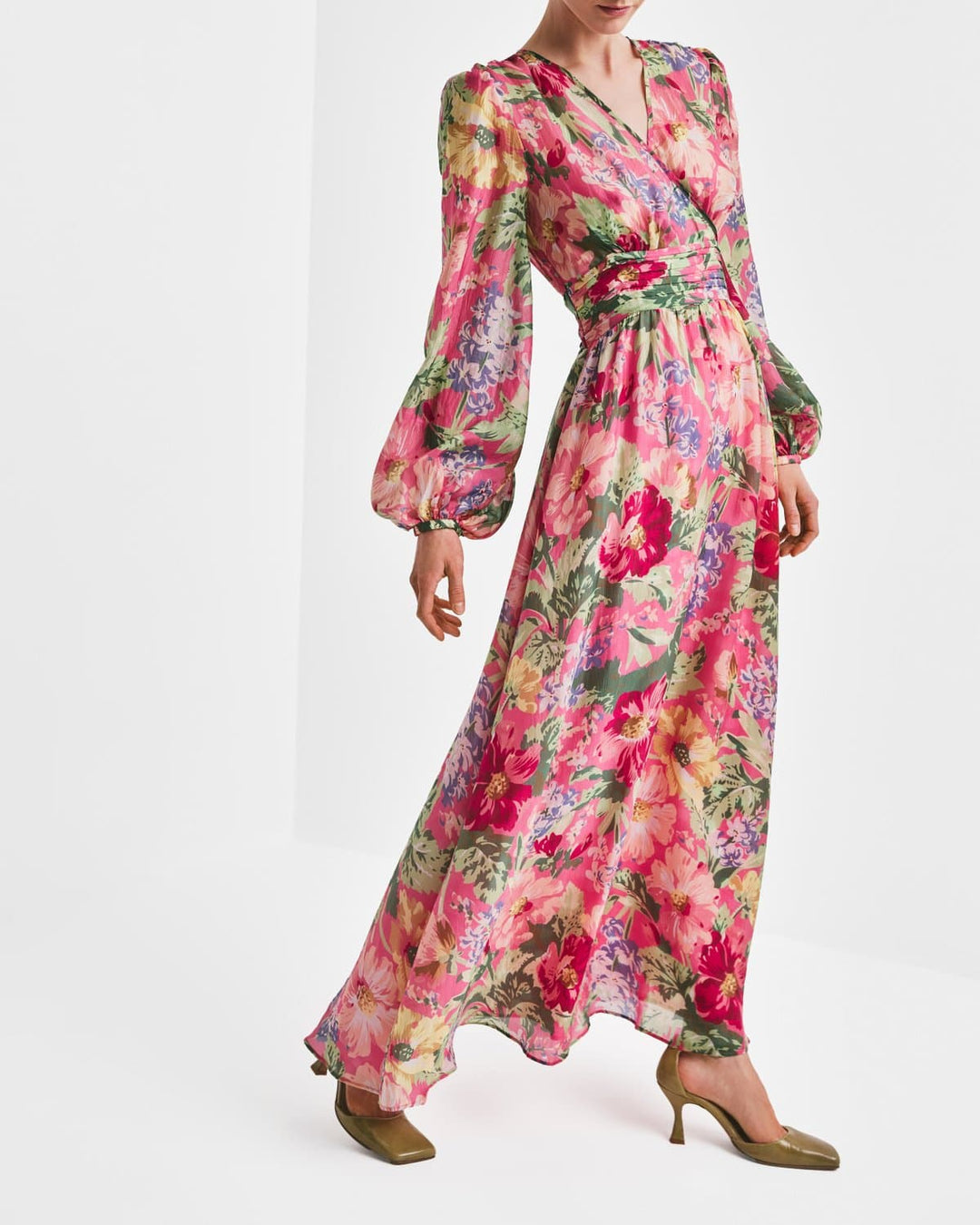 Cupro tieband gown