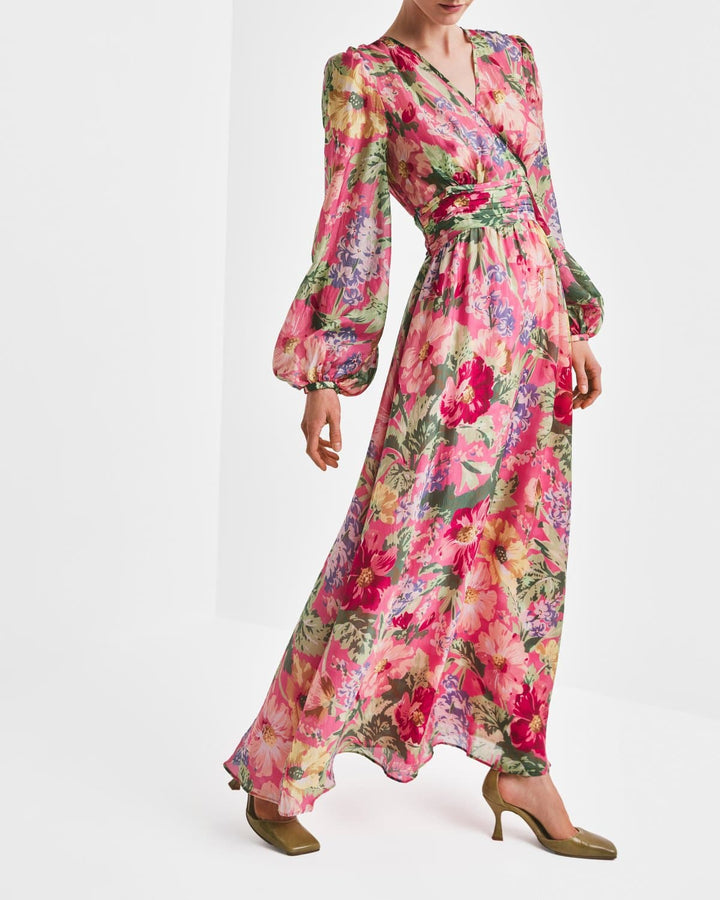 Cupro tieband gown