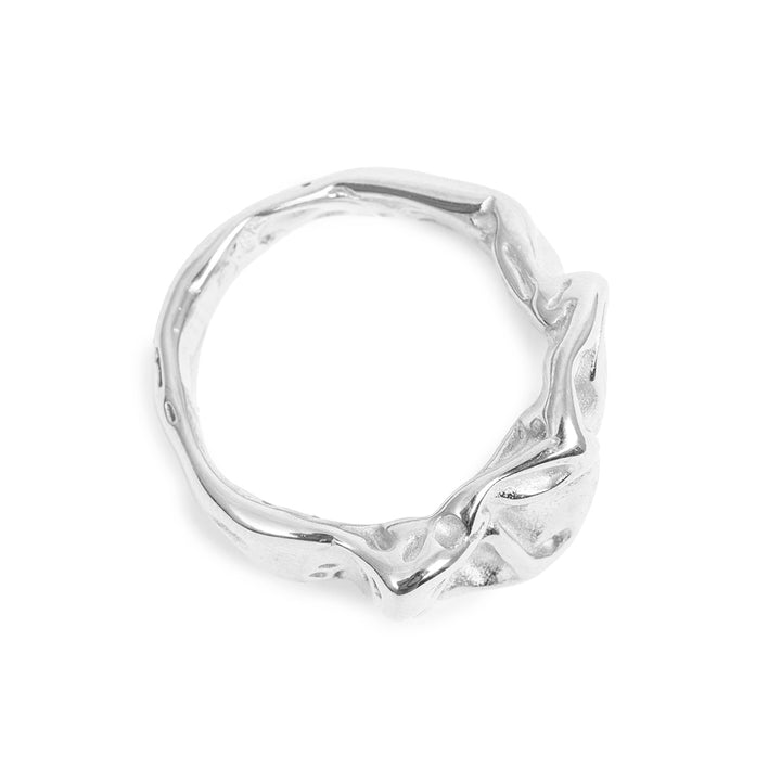 Ring curled Sølv