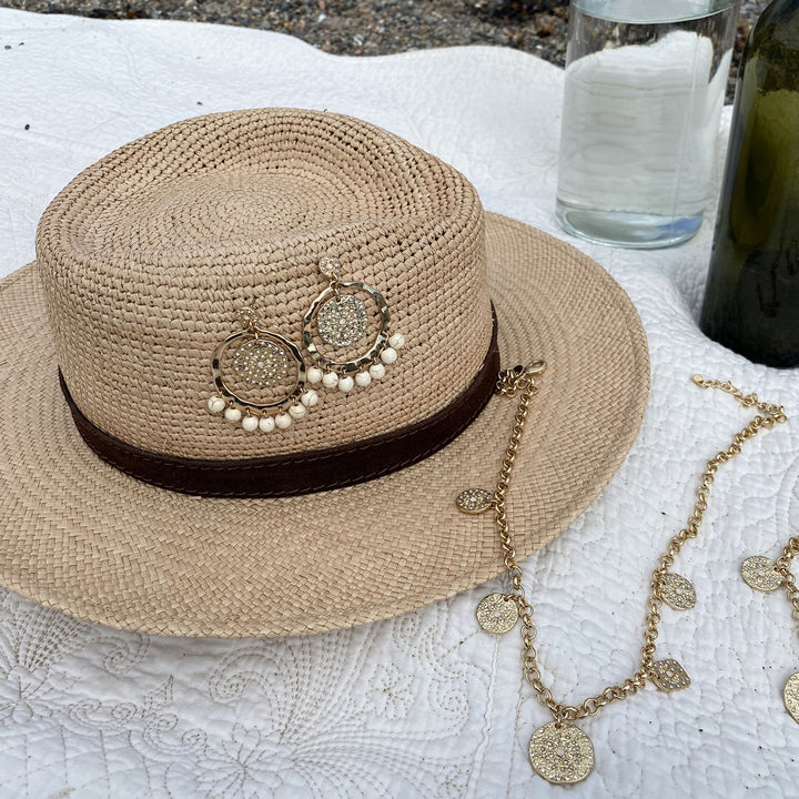 Necklace gold charms