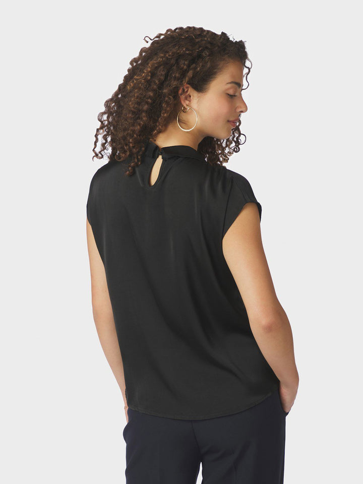 Fleur Drapy Satin Blouse