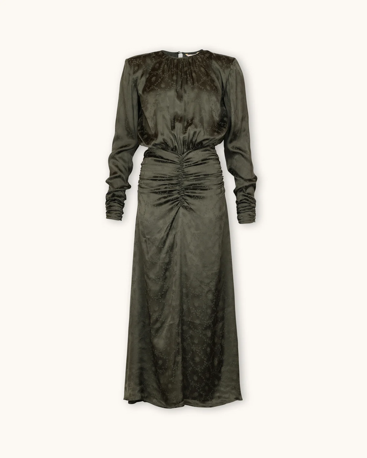 Jaquard Rouching Dress