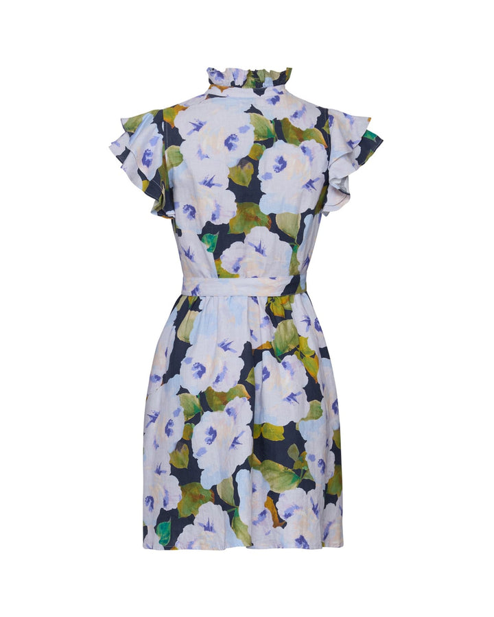Linen Ruffle Dress