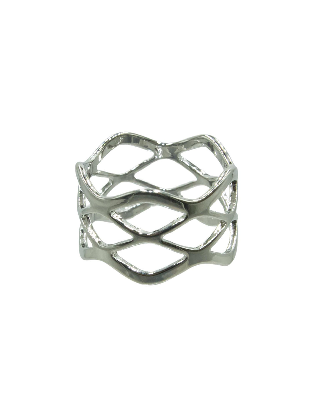 Skjerf Ring "Mønster" Sølv