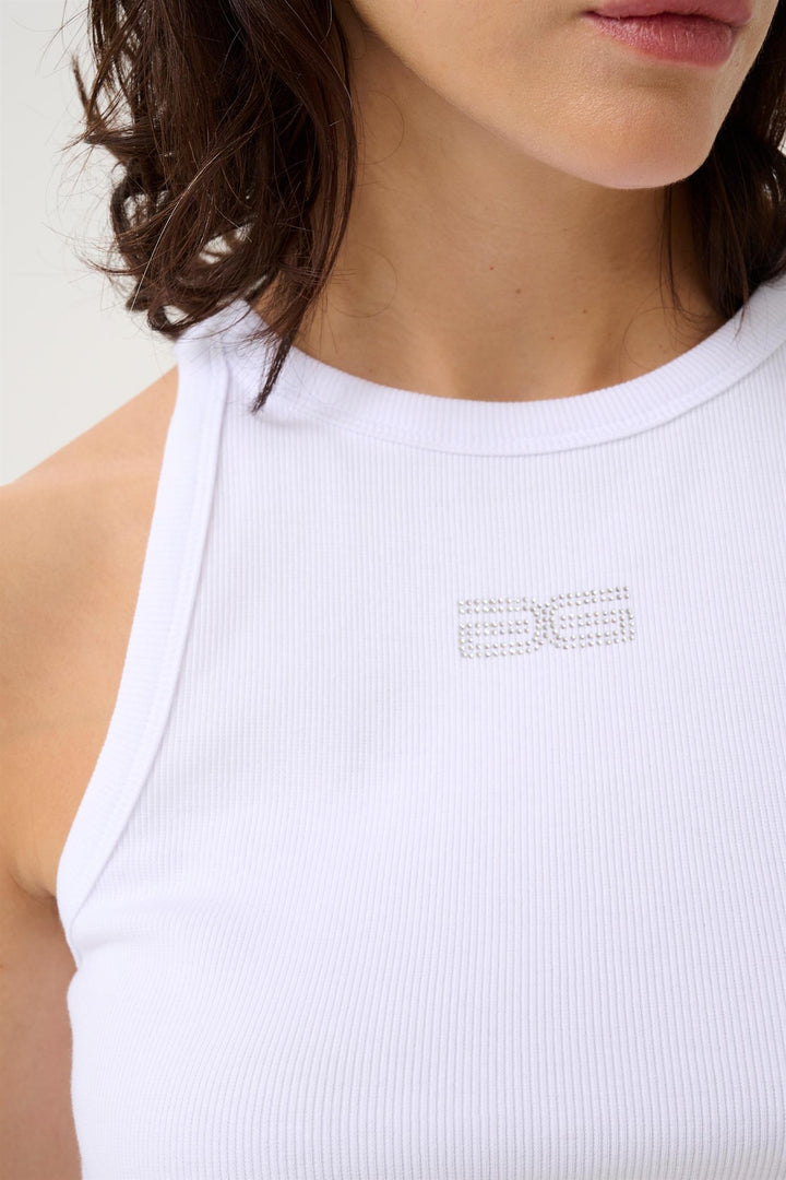 GZdrew Rhinestone Logo Tank