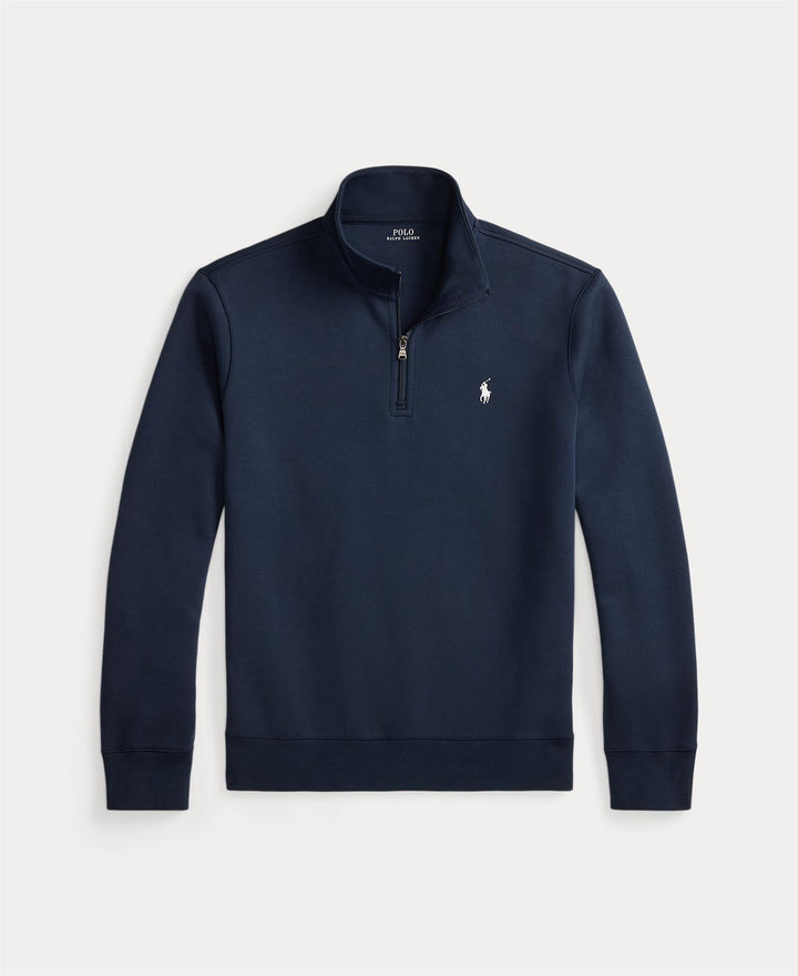 Double-Knit Quarter-Zip Pullover