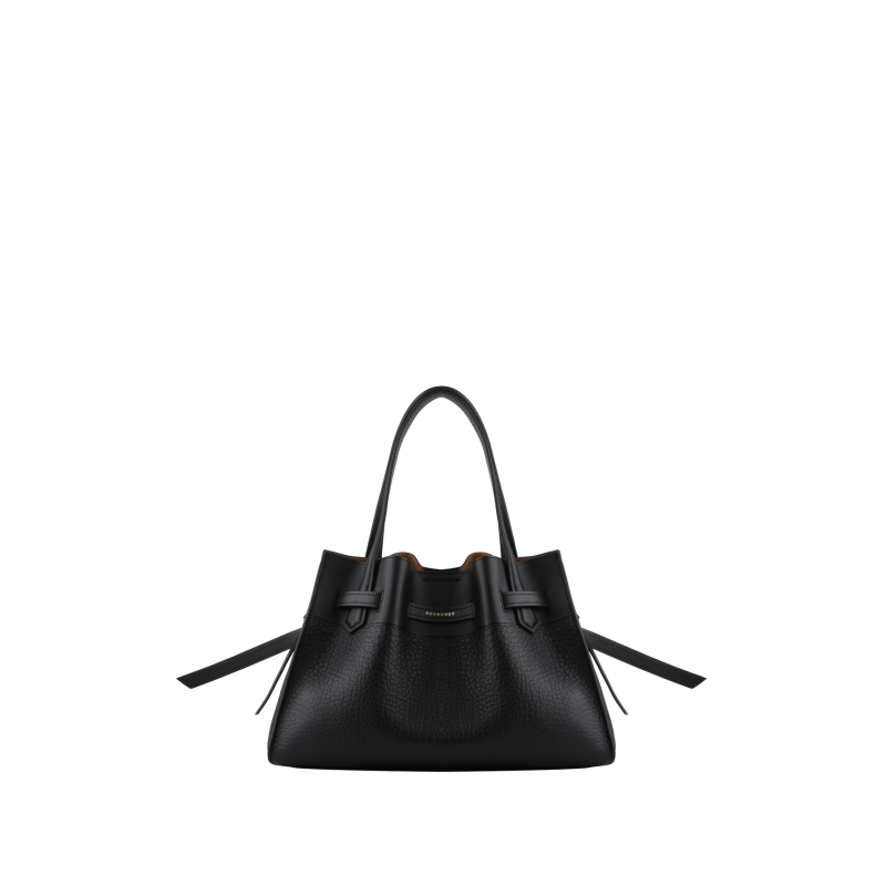 Cowhide leather medium size satchel