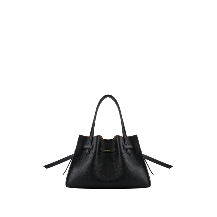 Cowhide leather medium size satchel