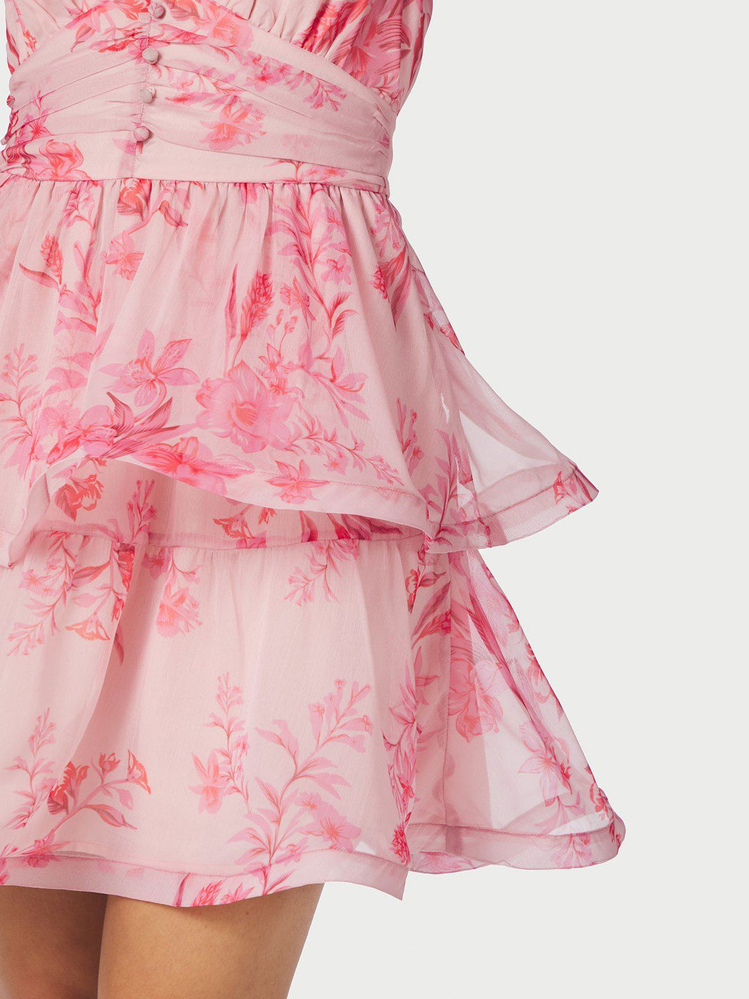 Rivana Print Chiffon Dress