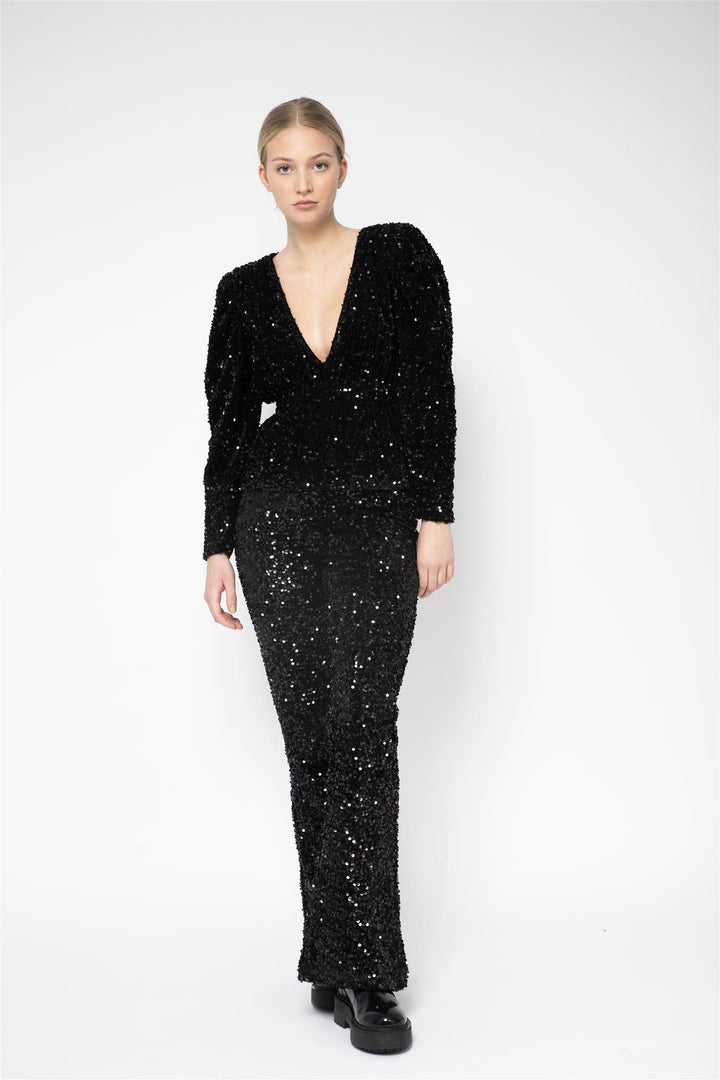 Camilla Pihl Midnight Sequin Trouser