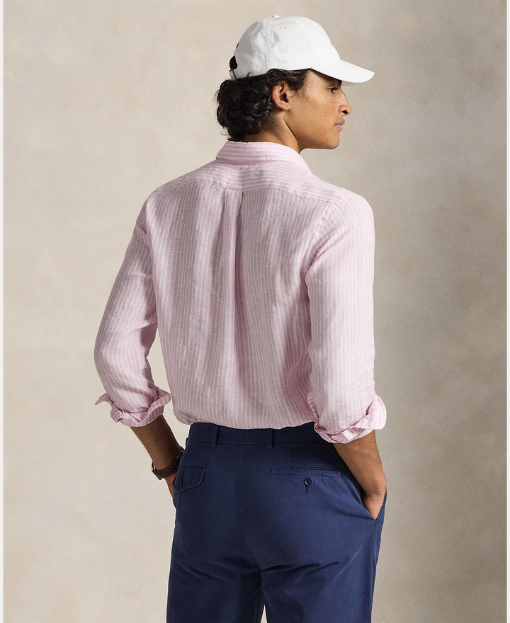 Custom Fit Striped Linen Shirt