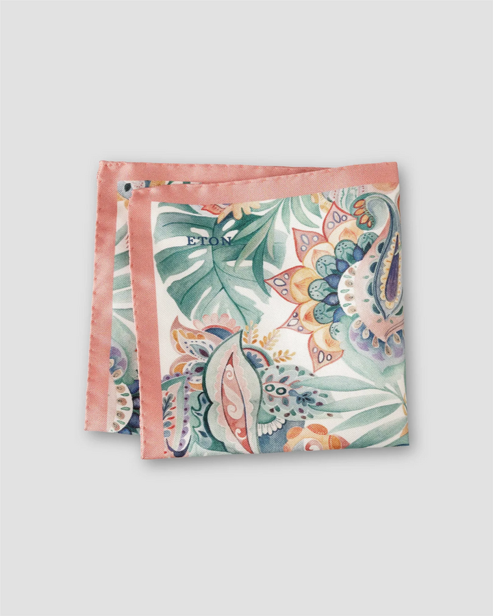 Multi Floral silk pocket square