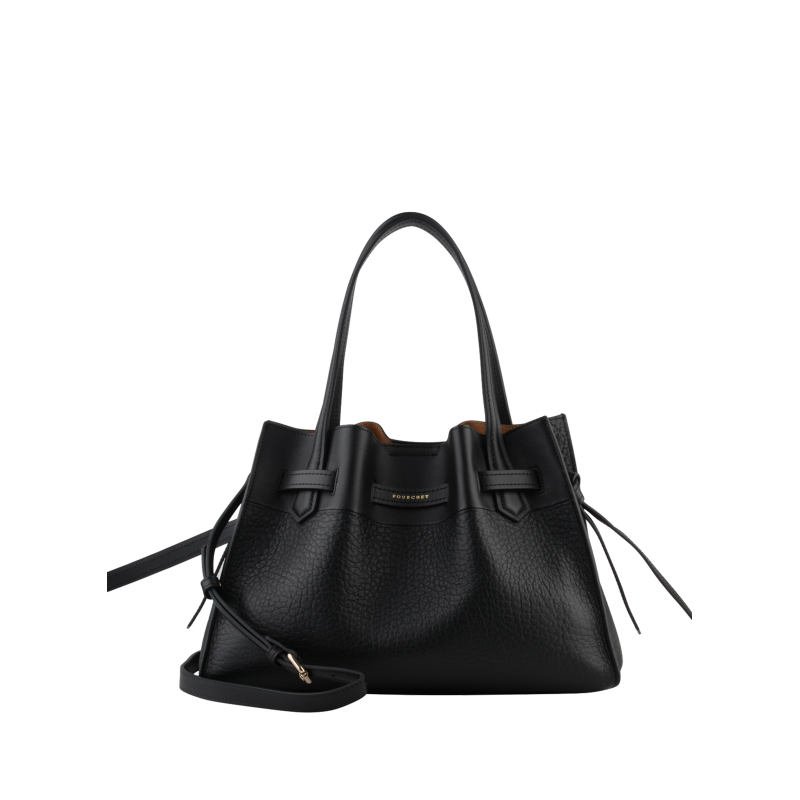 Cowhide leather medium size satchel