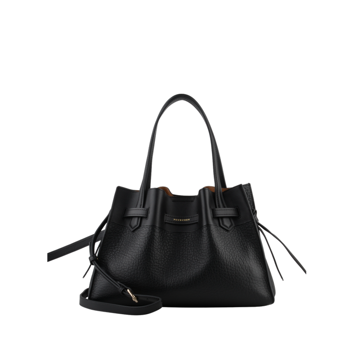 Cowhide leather medium size satchel