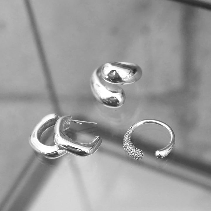 Ring, steel soft w/stone