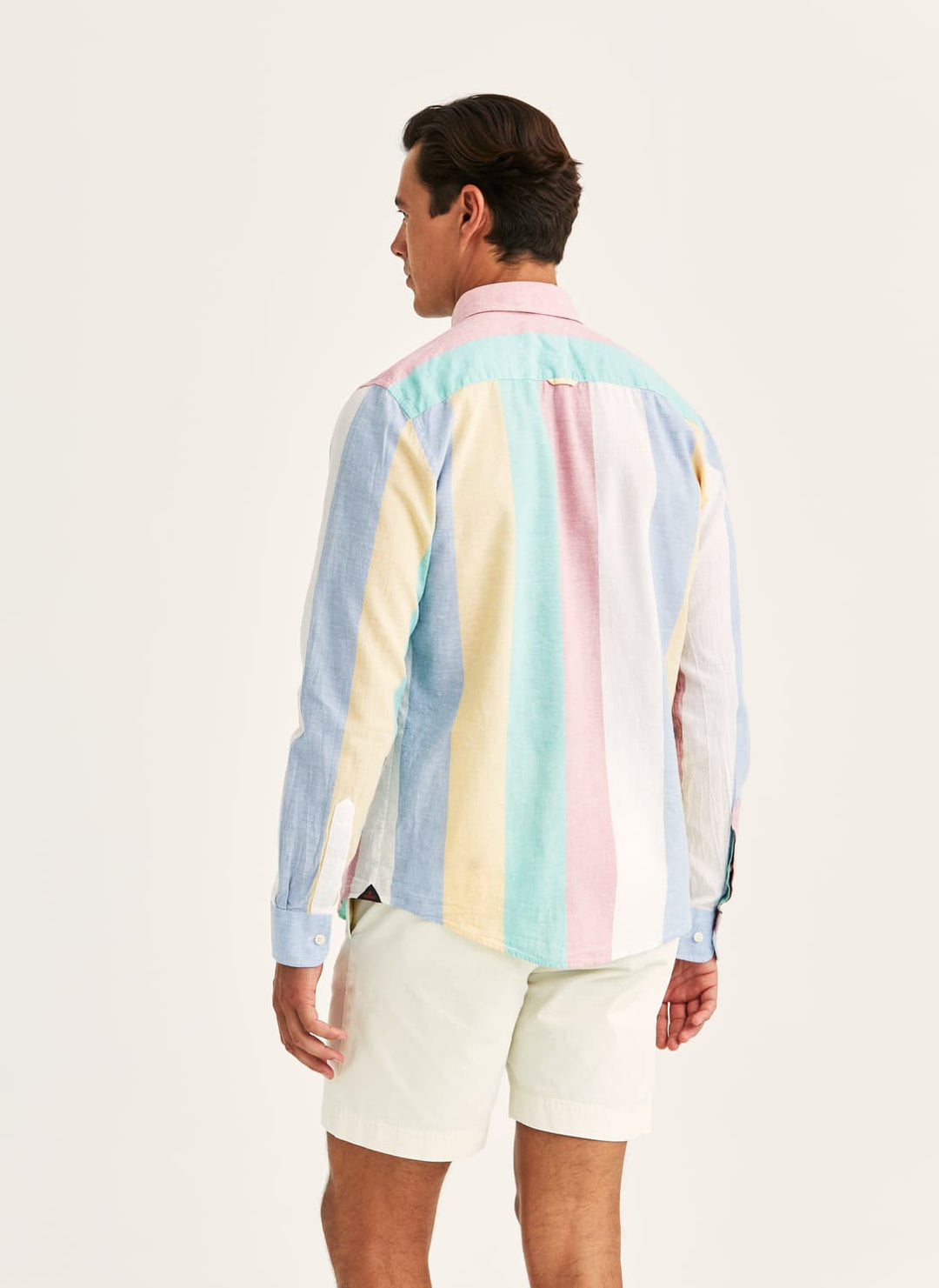 Happy Linen stripes shirt-classic fit