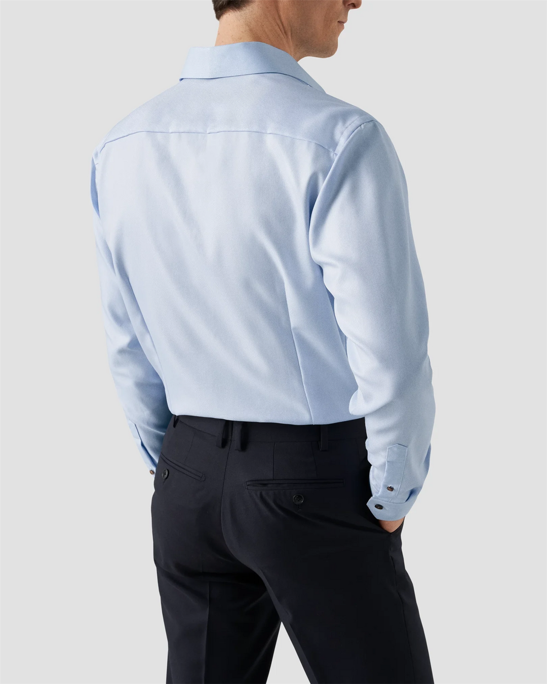 Geometric Effect Textured Twill Shirt Contemporary