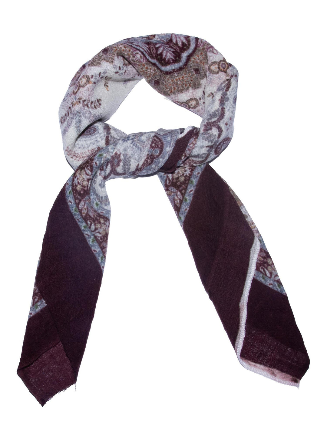 Skjerf Ull Paisley 85x85