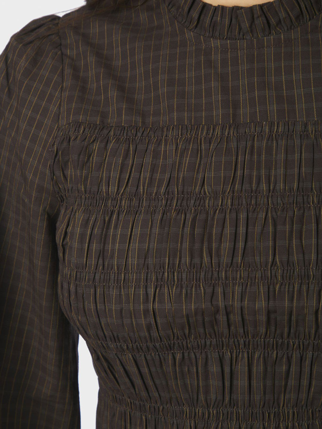Possa Big Check Blouse
