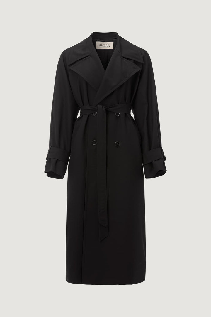 Wool Blend Trenchcoat