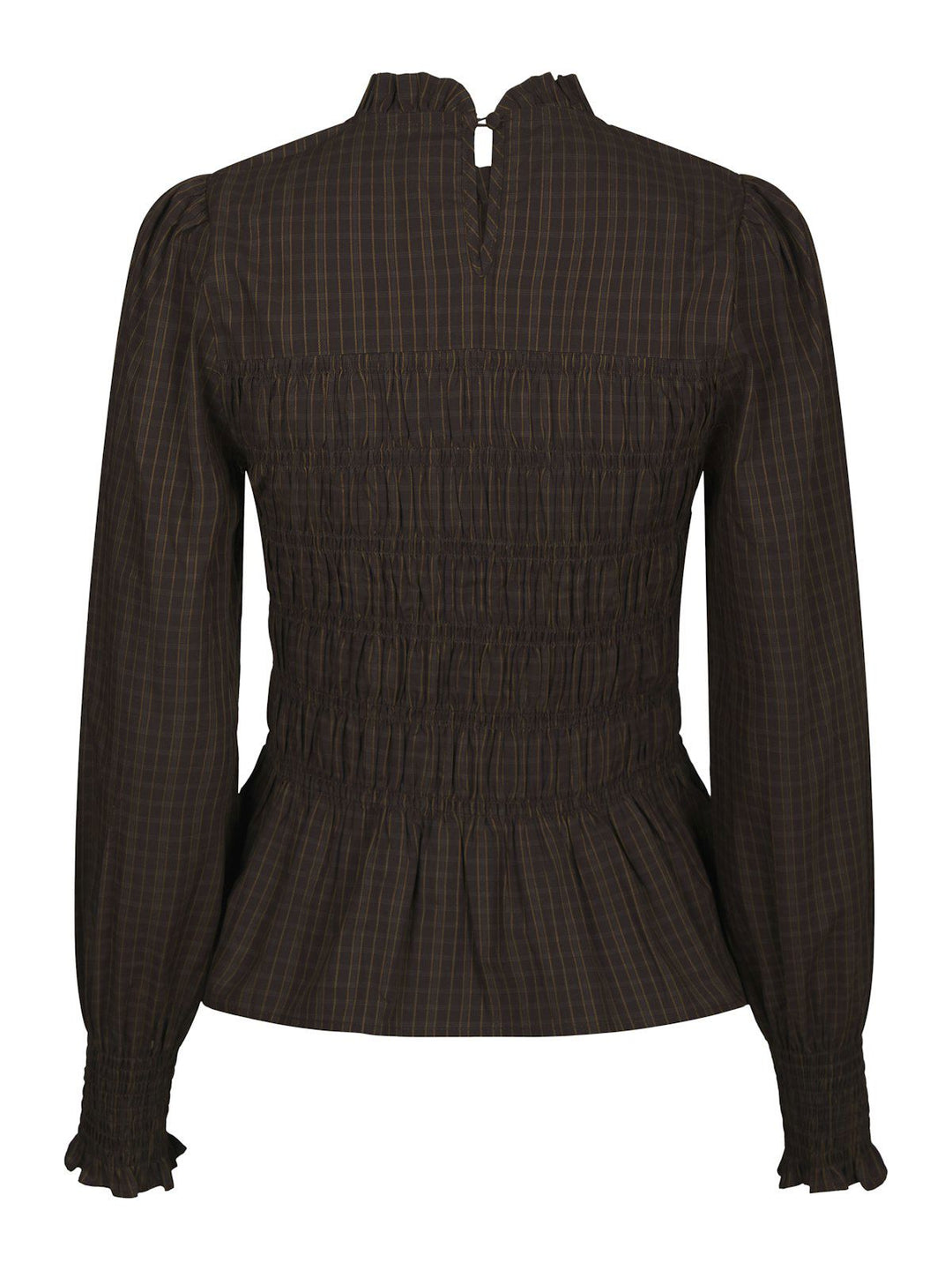 Possa Big Check Blouse