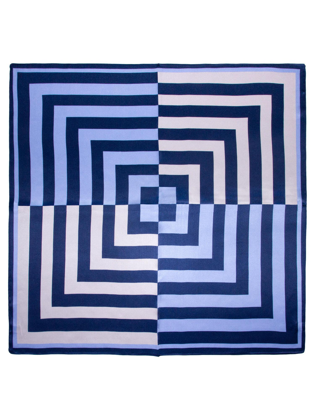 Skjerf geometrisk SILKE 65x65cm