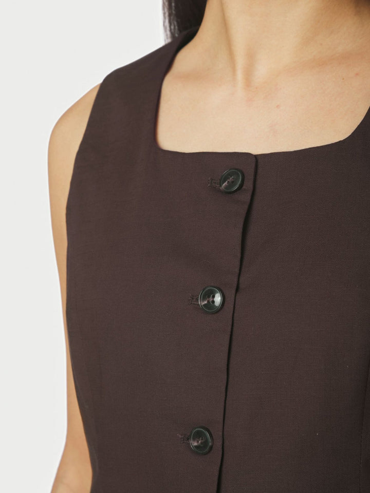 Yula Linen Waistcoat